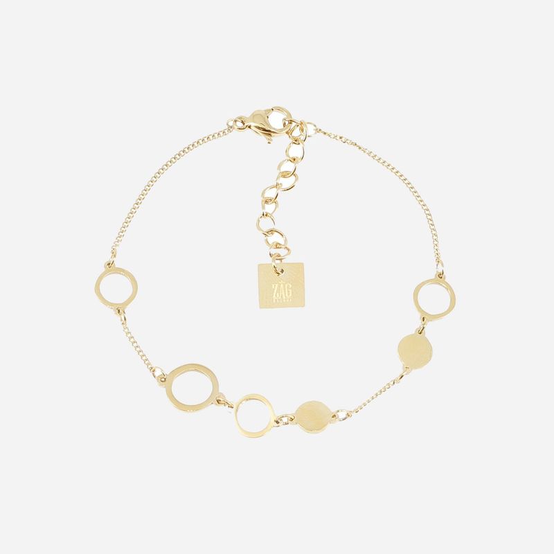 Bracelet Pluie - Acier Doré