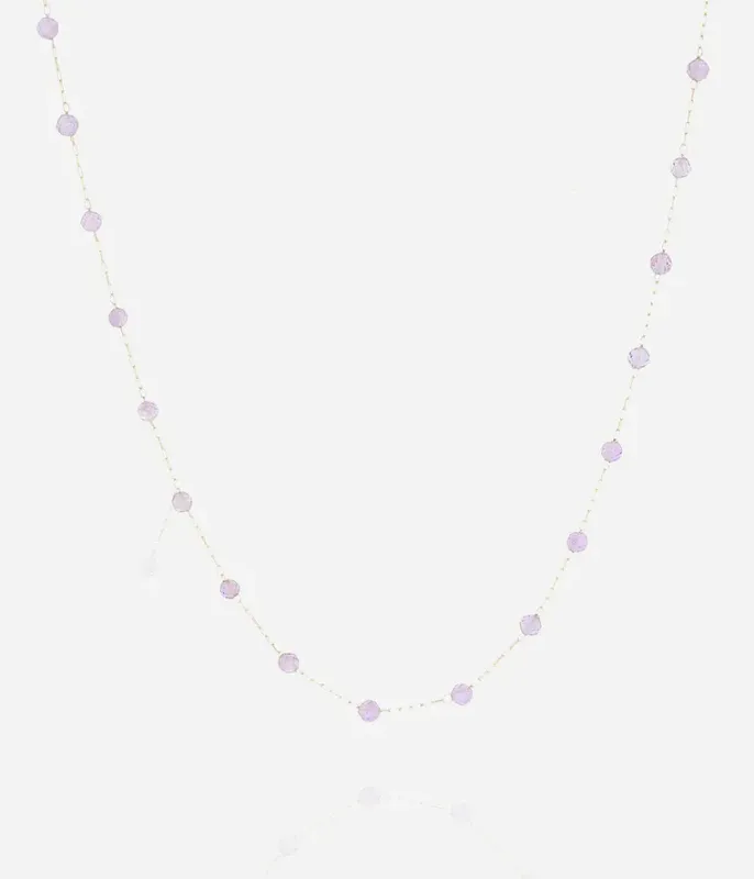 Collier Hinaku -  Acier Doré | Améthyste