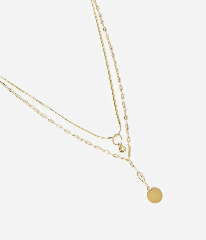 Collier Fretia -  Acier Doré