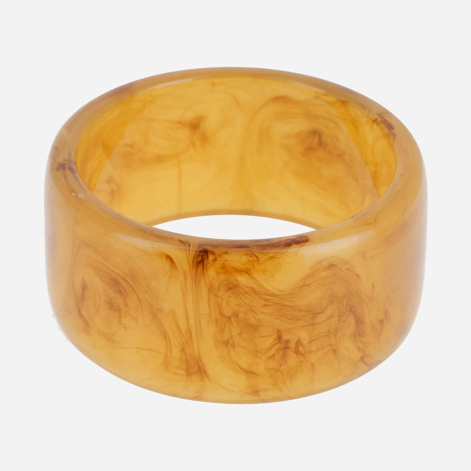 Bracelet Jonc Résine - Marron