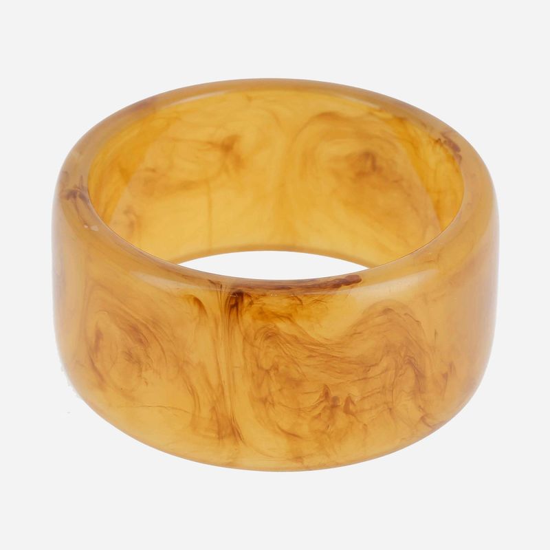 Bracelet Jonc Résine - Marron