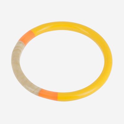 Bracelet Jonc Résine - Jaune