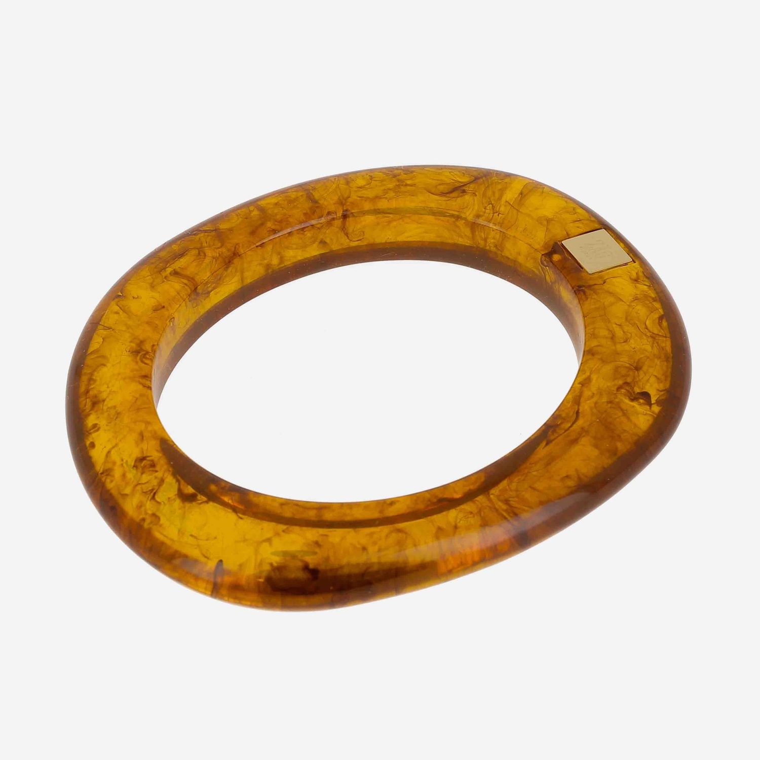 Bracelet Jonc Résine - Marron