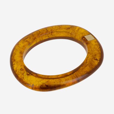 Bracelet Jonc Résine - Marron
