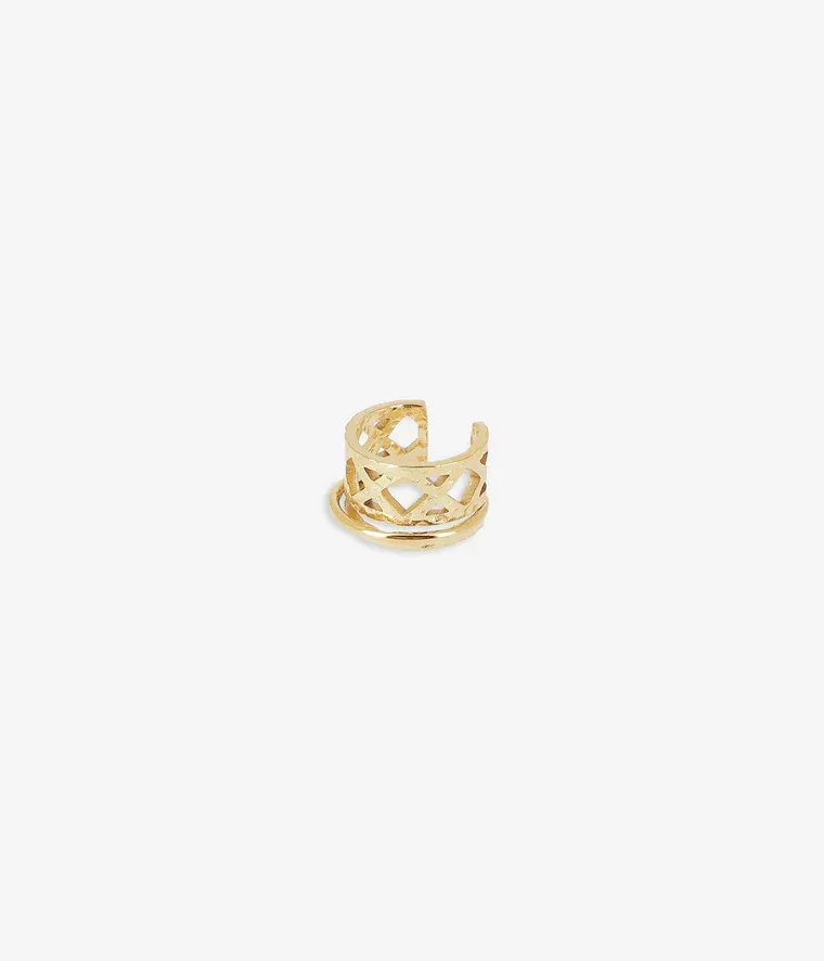 Earcuff Ludivine - Acier Doré