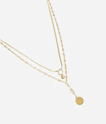Collier Fretia -  Acier Doré