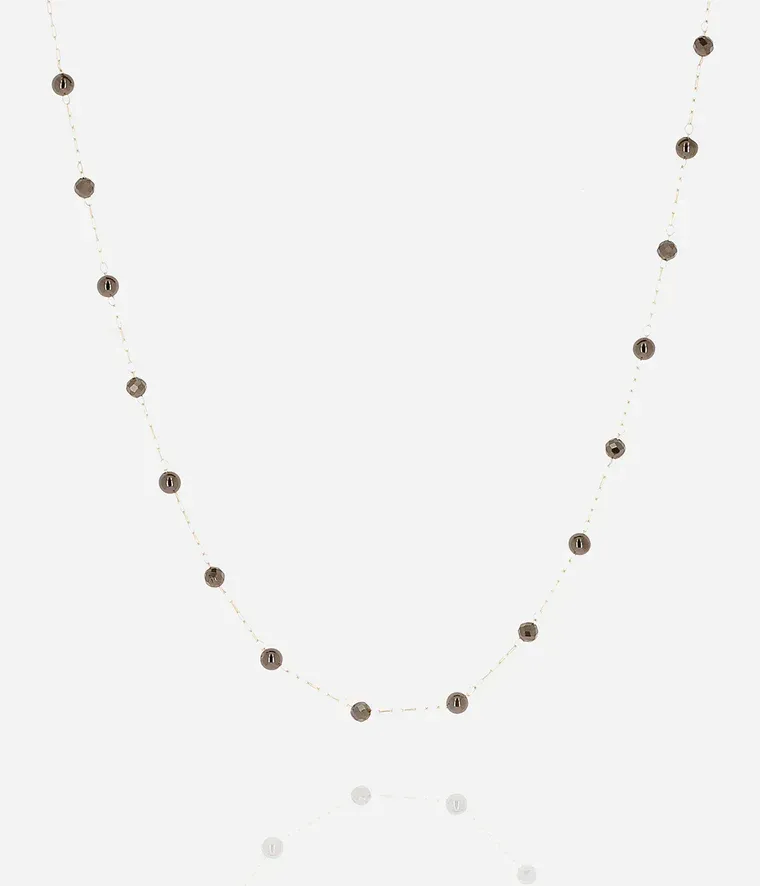Collier Hinaku -  Acier Doré | Onyx Noir