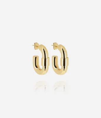 Boucles d'oreilles Lacia - Acier Doré