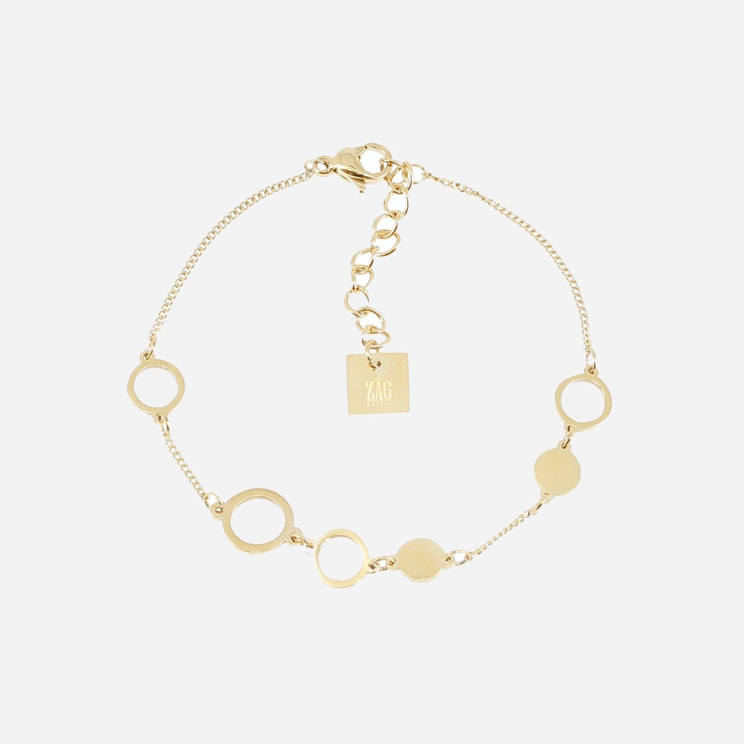 Bracelet Pluie - Acier Doré