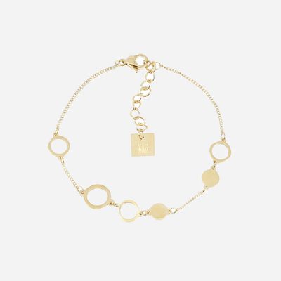 Bracelet Pluie - Acier Doré