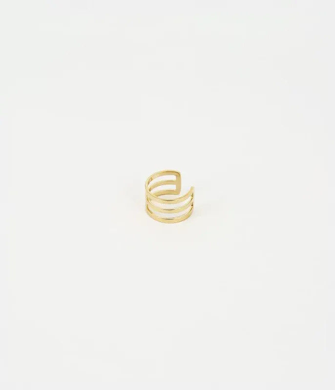 Earcuff Matt - Acier Doré