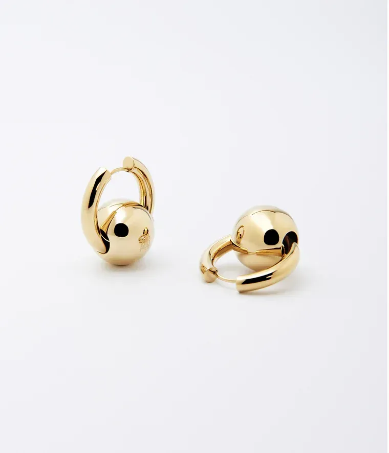 Boucles d'oreilles Lisa - Acier Doré