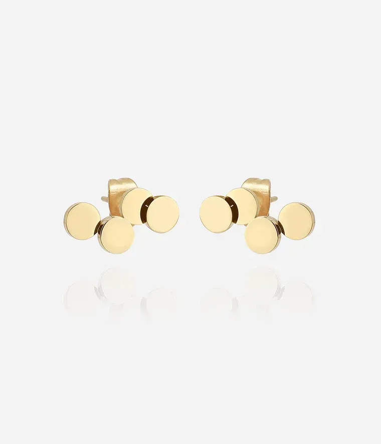 Boucles d'oreilles Cosima - Acier Doré