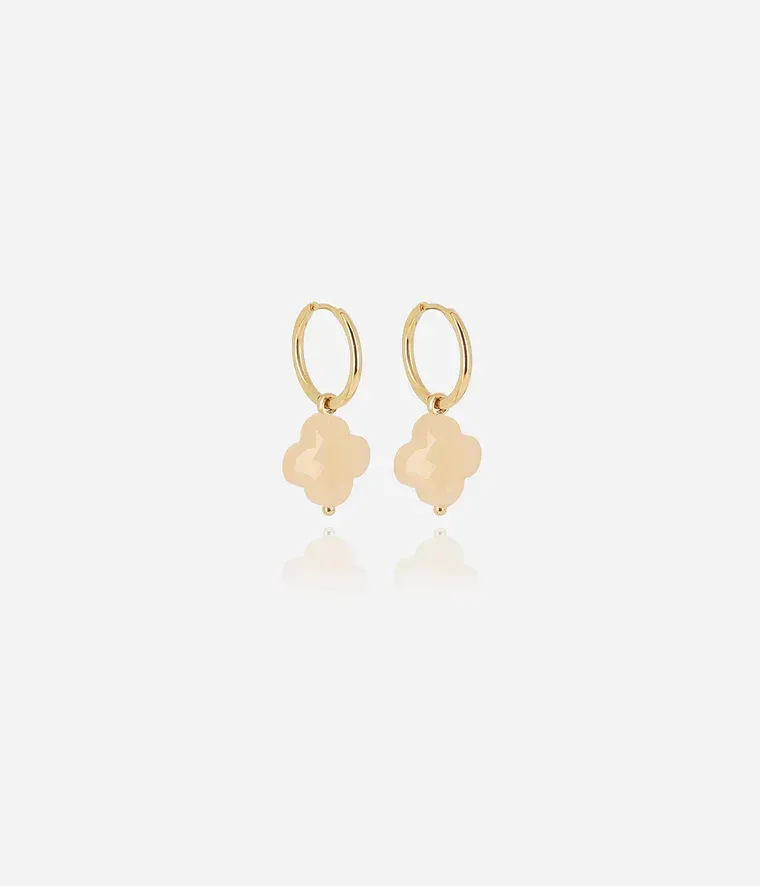 Boucles d'oreilles Vega - Acier Doré | Nude
