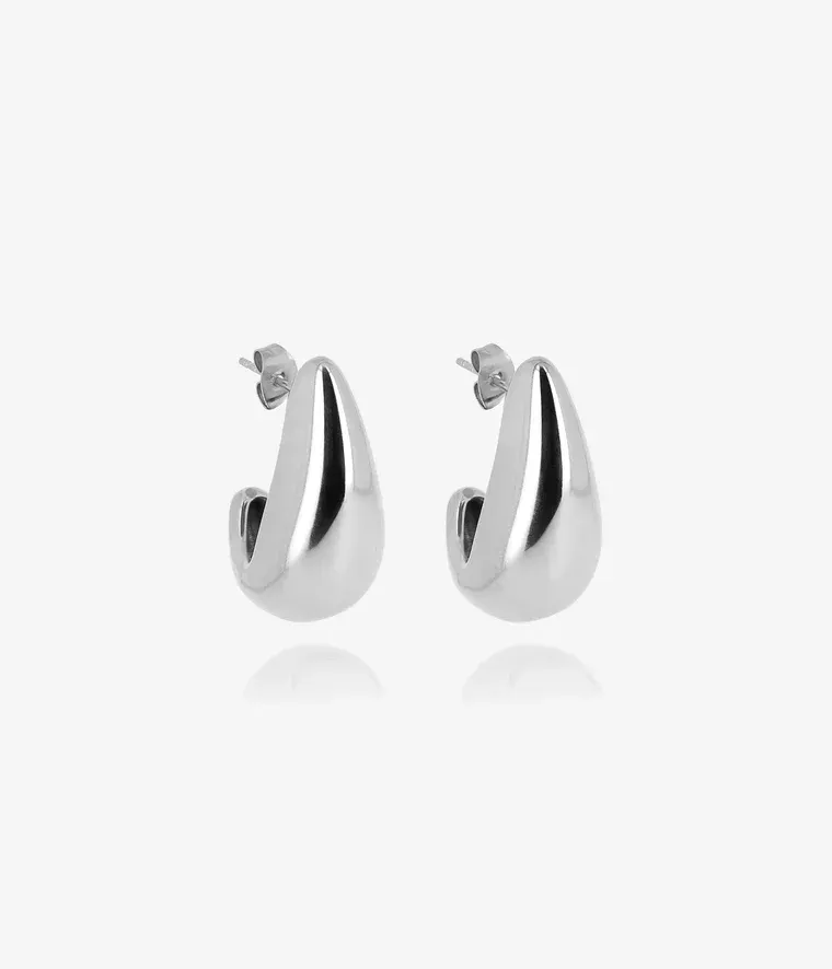 Boucles d'oreilles Agua - Acier