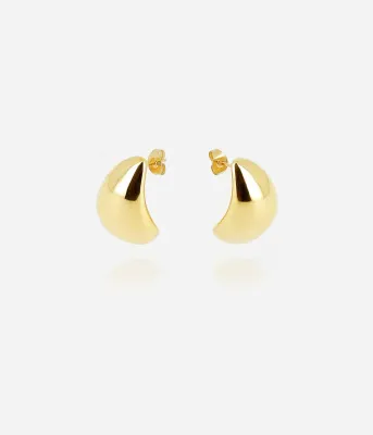 Boucles d'oreilles Phoebe - Acier Doré