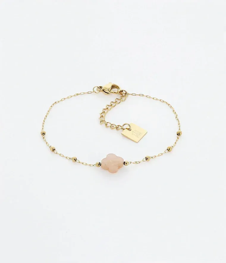 Bracelet Velasquez - Acier Doré | Pierre de Soleil