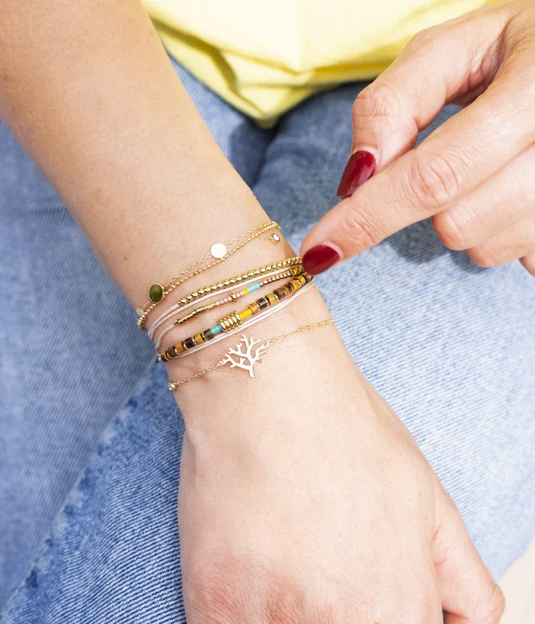 Bracelet Mélinda - Acier Doré