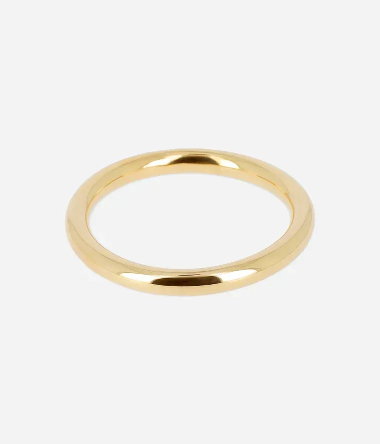 Bracelet Jonc Stormy - Acier Doré