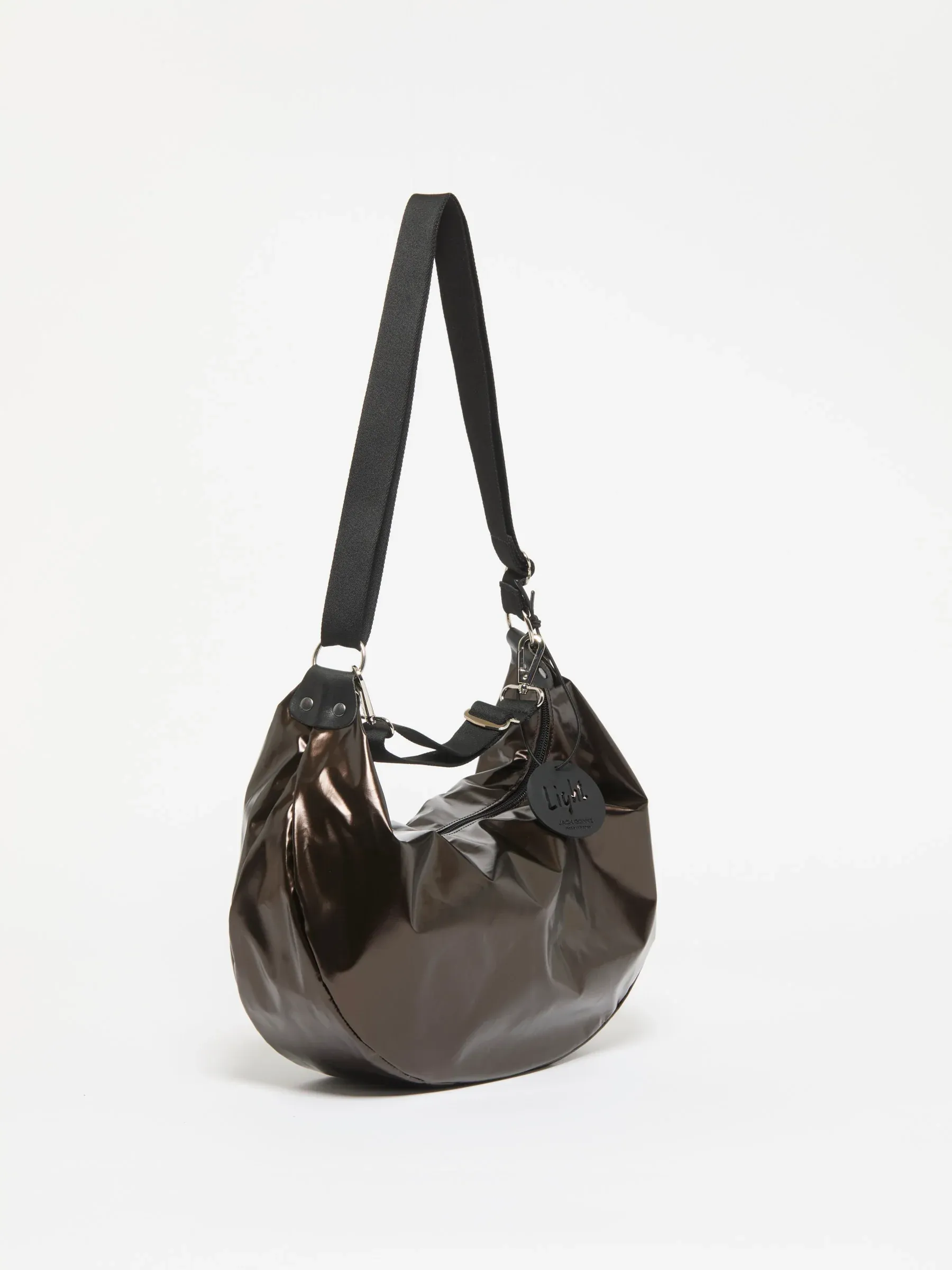 Sac demi-lune Charlie Light - Moka