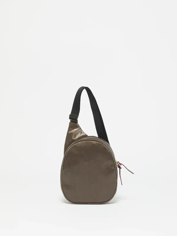 Sac asymétrique Kangourou Lin - Chestnut