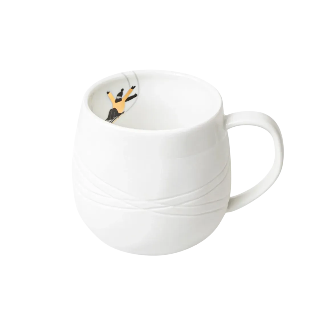 Tasse Journée enneigée - Luge