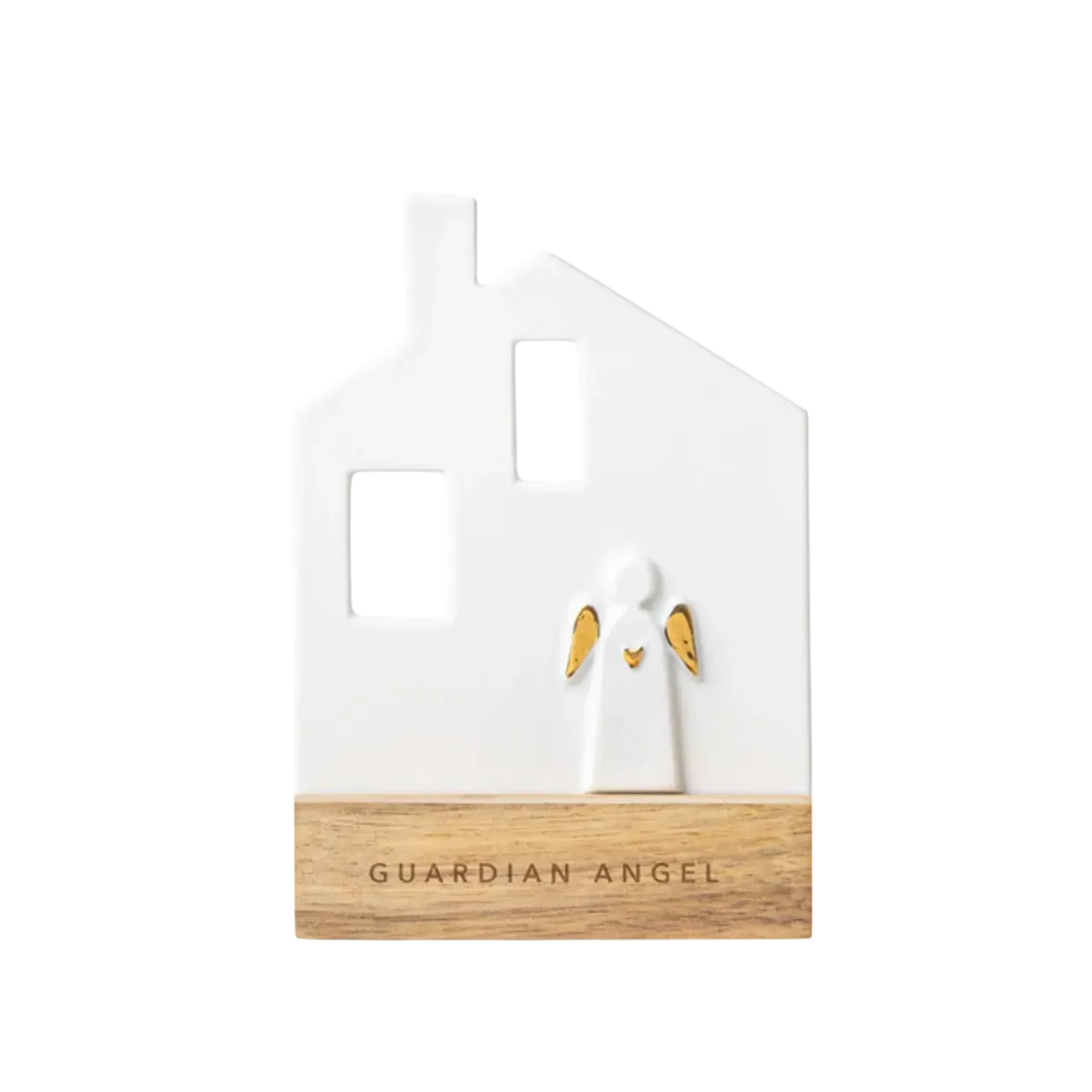 Bougeoir Porcelaine et Bois - Maison Ange Gardien