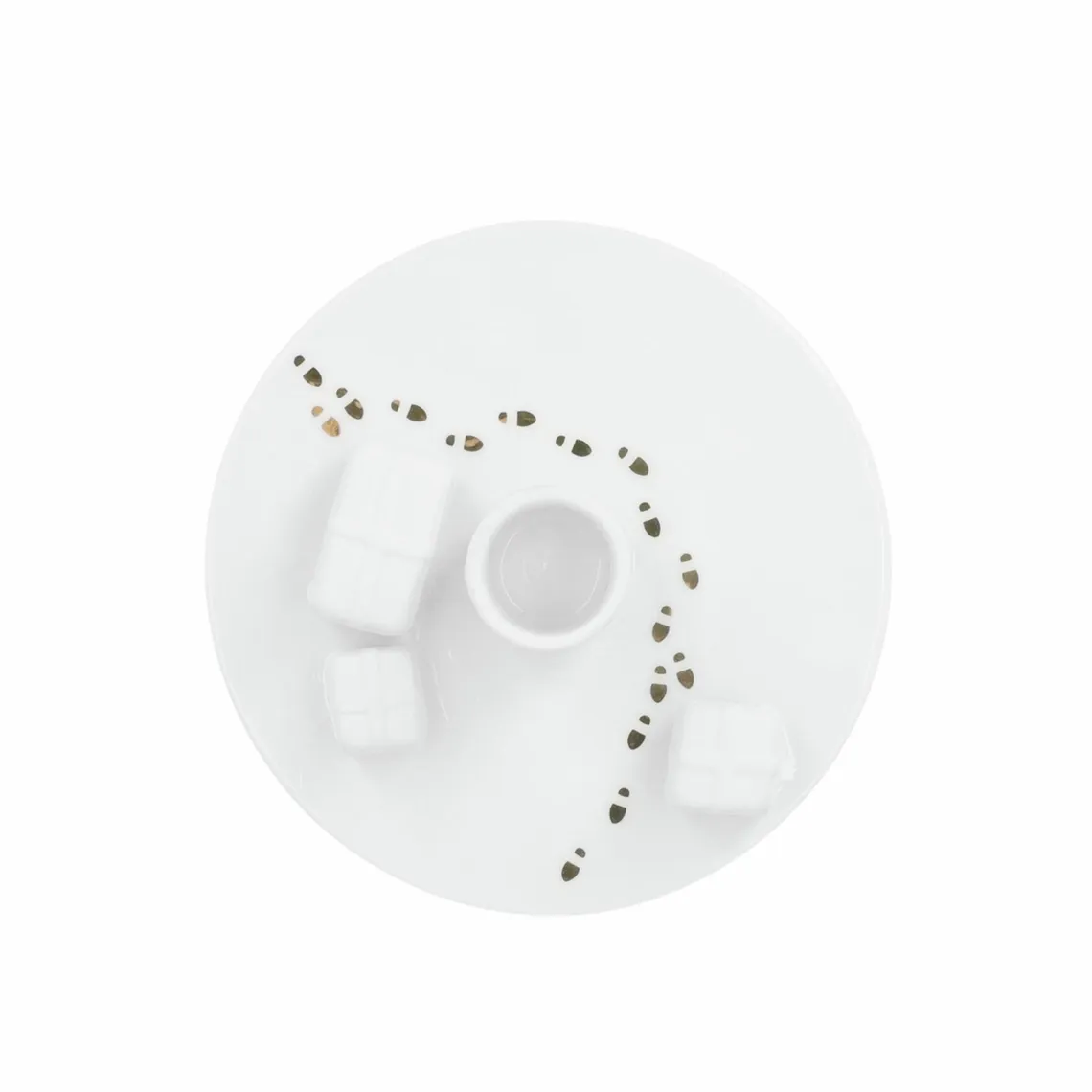 Bougeoir Porcelaine - Père Noël