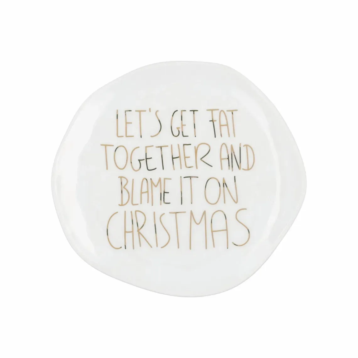 Assiette Porcelaine de Noël - 