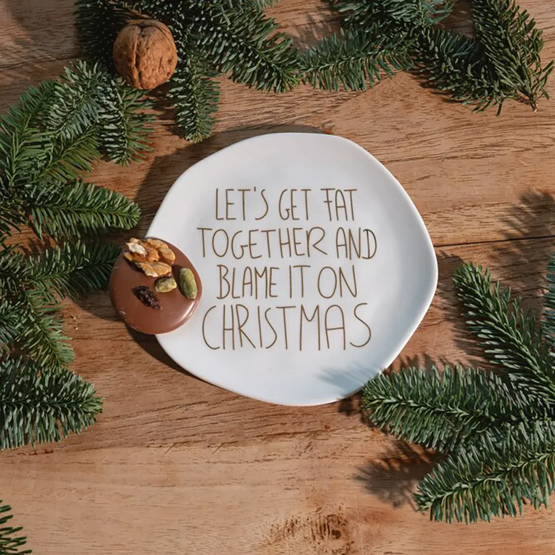 Assiette Porcelaine de Noël - 