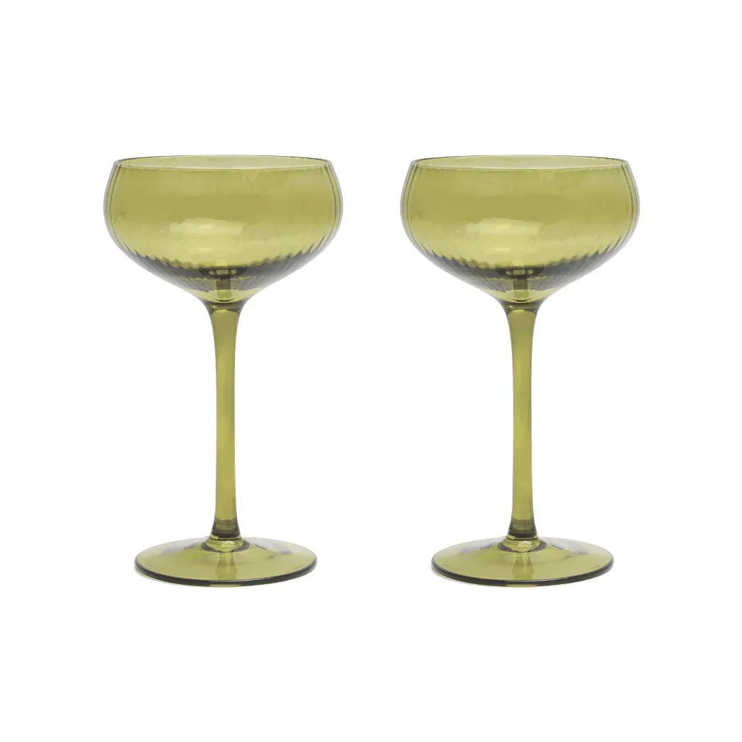 Duo de Verres Lou Coupe - Vert