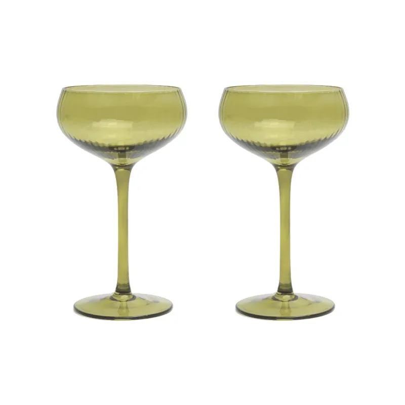Duo de Verres Lou Coupe - Vert Duo de Verres Lou Coupe - Vert