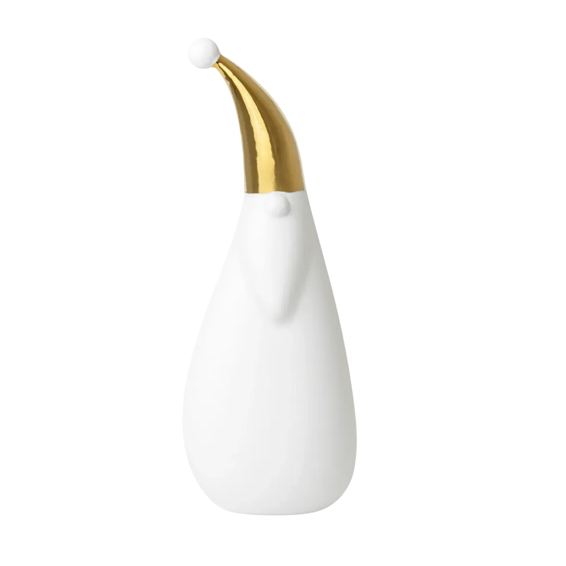 Figurine Porcelaine - Grand Père Noël Bonnet Doré