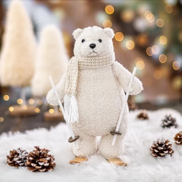 Ours Polaire sur Skis