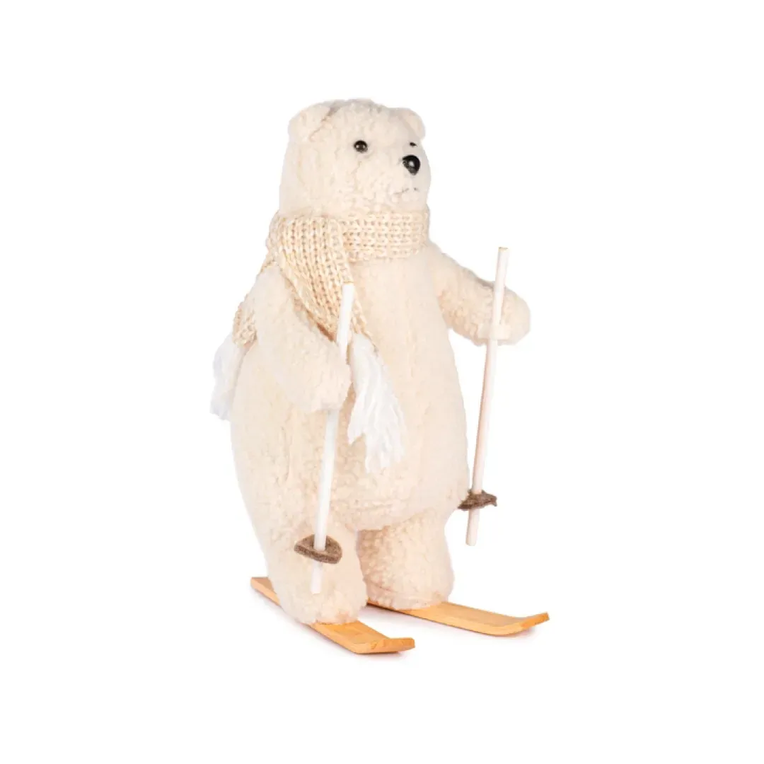 Ours Polaire sur Skis