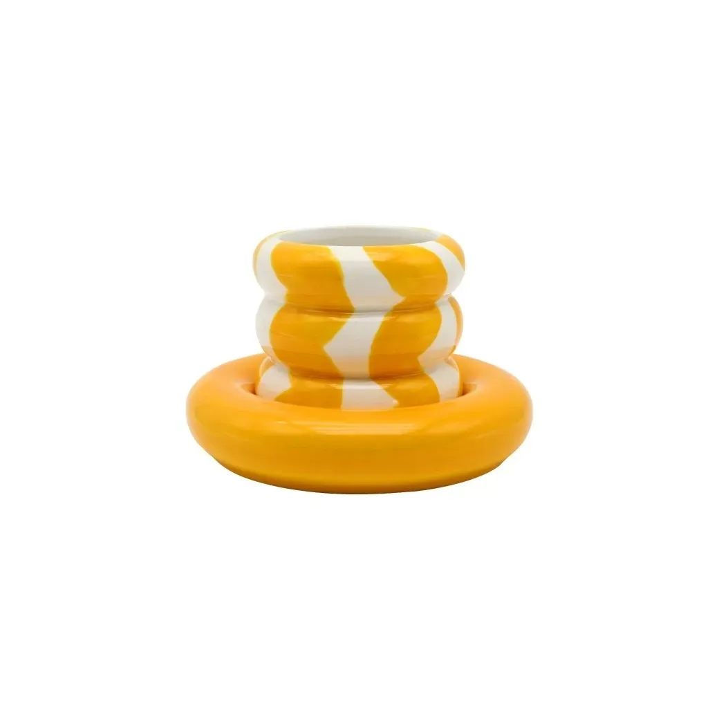 Mug avec sous-tasse Casimiro - Wavy Rumba Mug avec sous-tasse Casimiro - Wavy Rumba