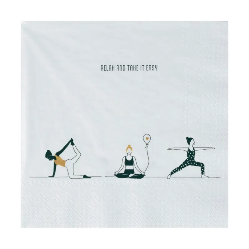 Serviettes "Relax And Take It Easy"