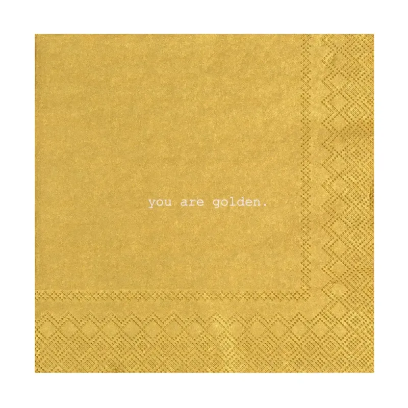 Serviettes "You Are Golden"