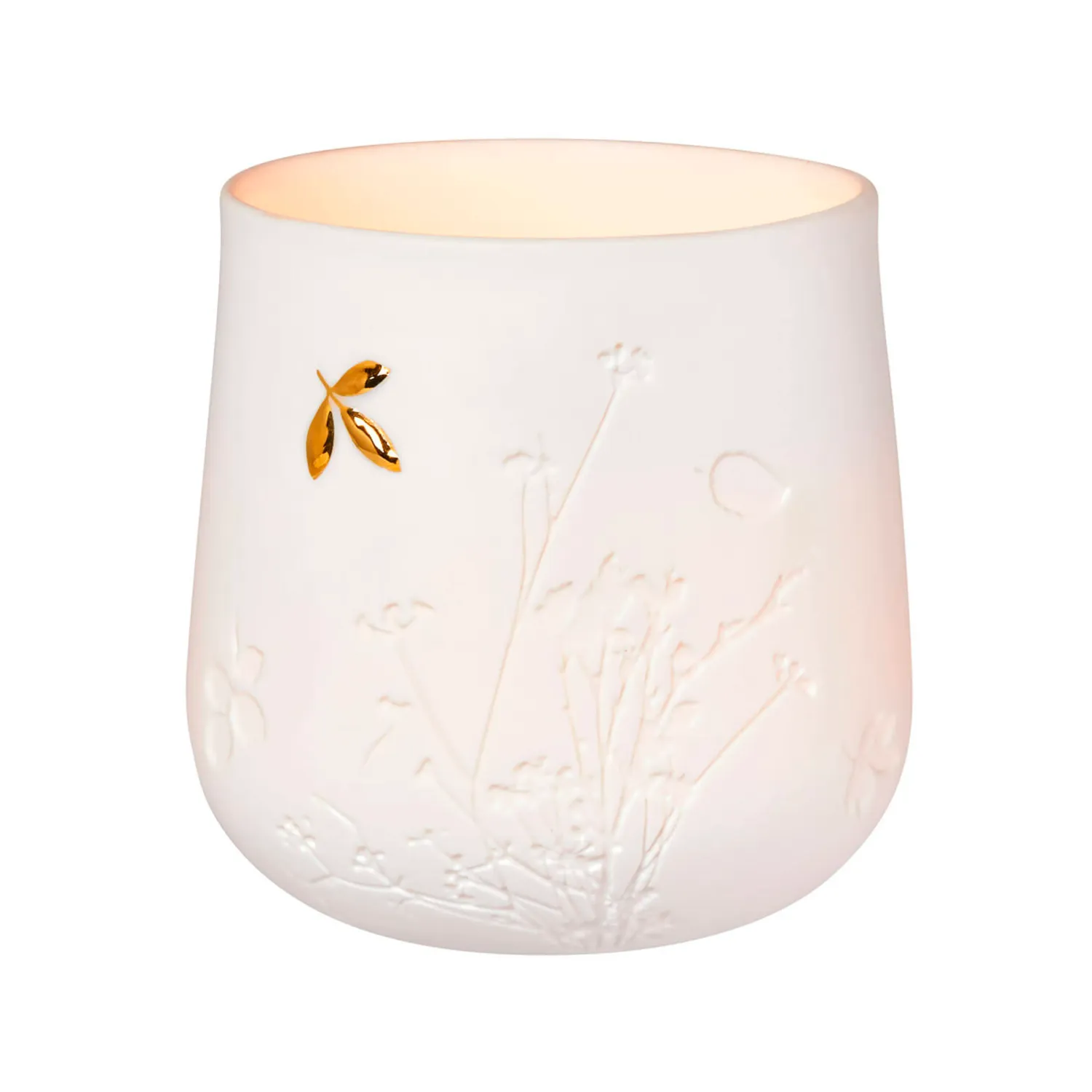 Photophore Feuille Dorée Photophore Feuille Dorée