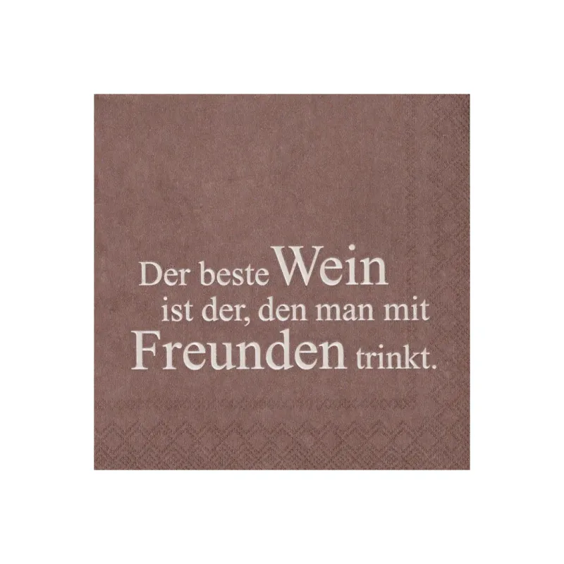 Serviettes Cocktail "Der Beste Wein"