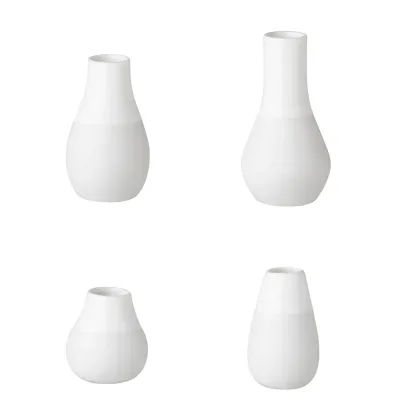 Set 4 Minivases - Blanc