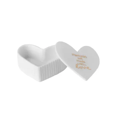 Boîte cœur "Memories are made with love"
