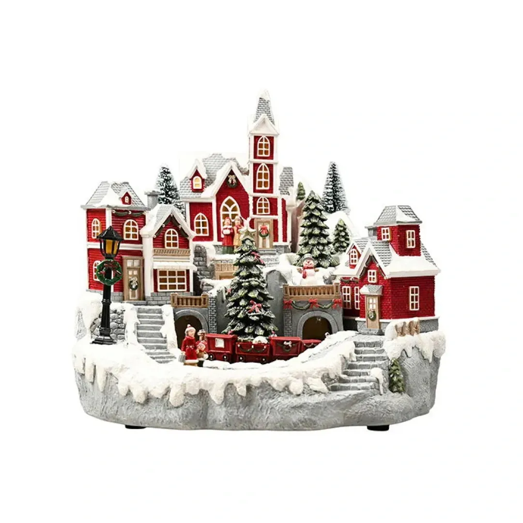 Paysage Scandinave de Noël avec LED