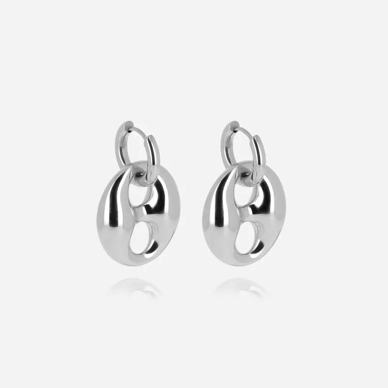 Boucles d'oreilles XL - Acier Boucles d'oreilles XL - Acier