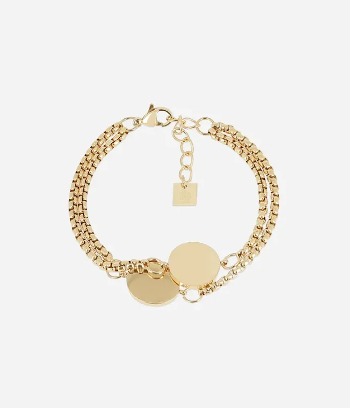 Bracelet Eita - Acier Doré