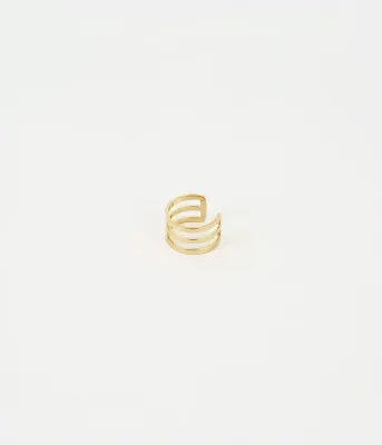 Earcuff Matt - Acier Doré Earcuff Matt - Acier Doré