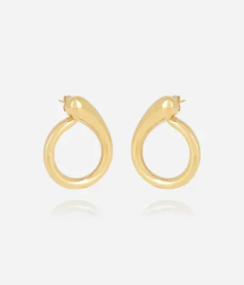 Boucles d'oreilles Malia - Acier Doré