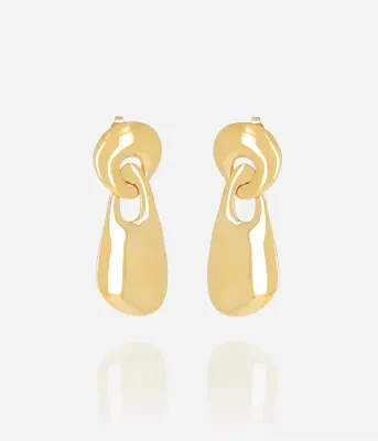 Boucles d'oreilles Louiza - Acier Doré