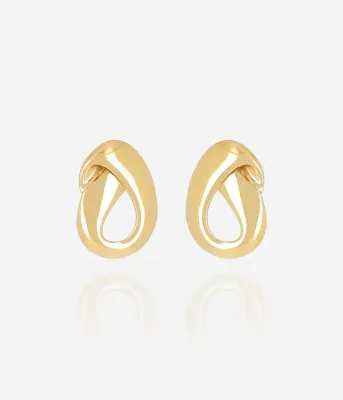 Boucles d'oreilles Magda - Acier Doré