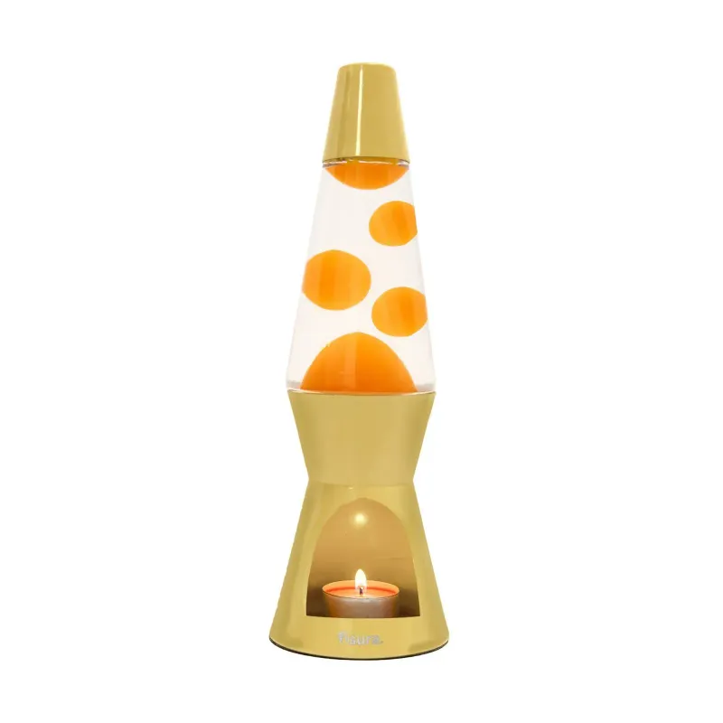 Lampe Lave à bougie - Jaune